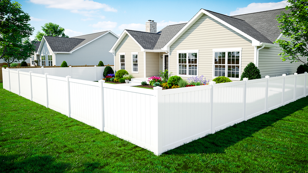 Fence installation contractor installing a wood privacy fence