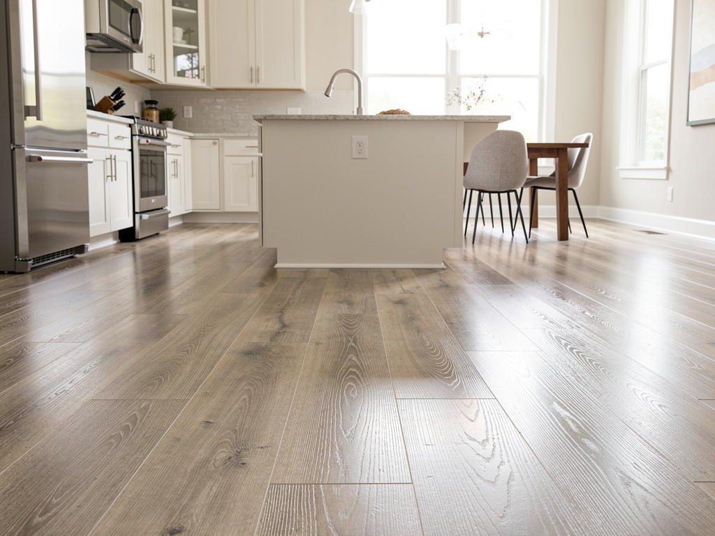 Luxury vinyl plank flooring installation