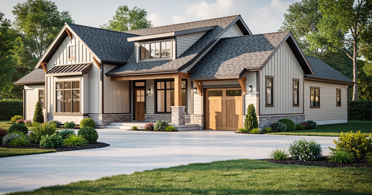 General Contractor Reviewing Plans at Job Site