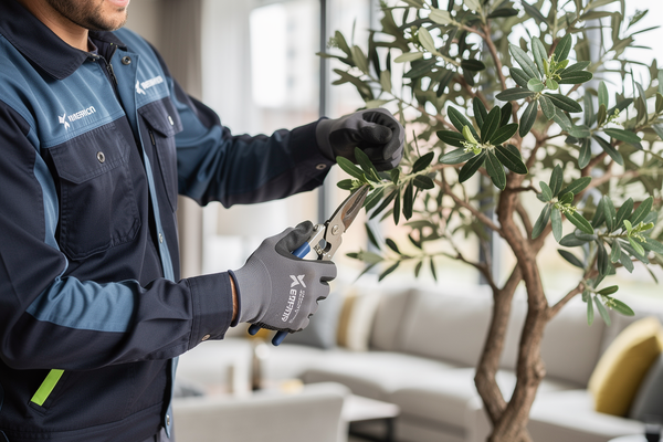 Arborist Checking Tree Health